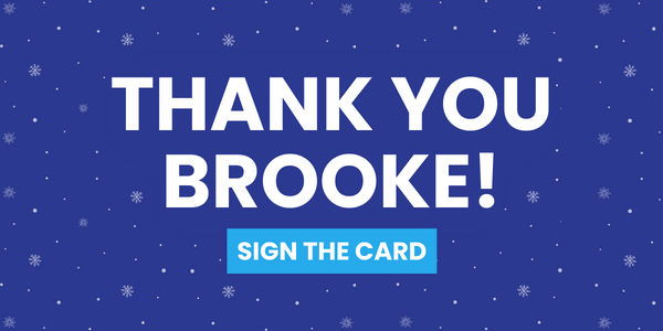 Thank you Brooke! Sign the card