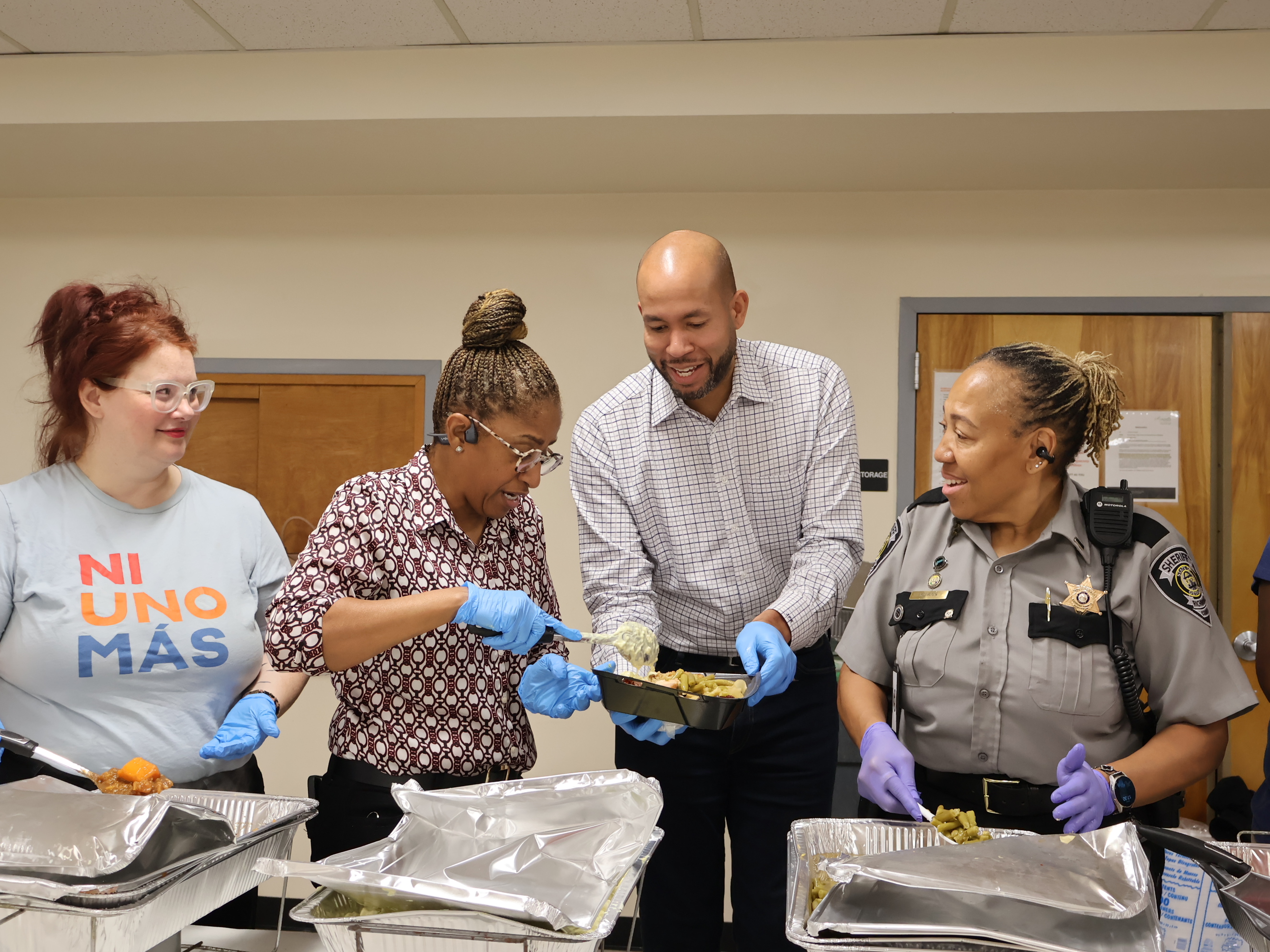 Jason at a Food Drive in Augusta