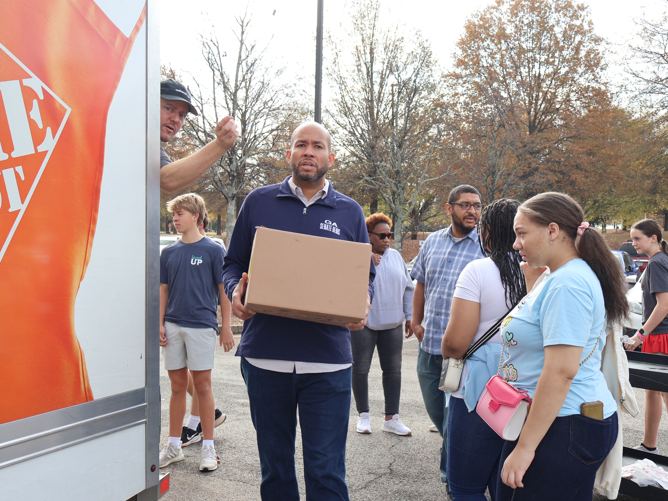 Jason at a Food Drive in Atlanta
