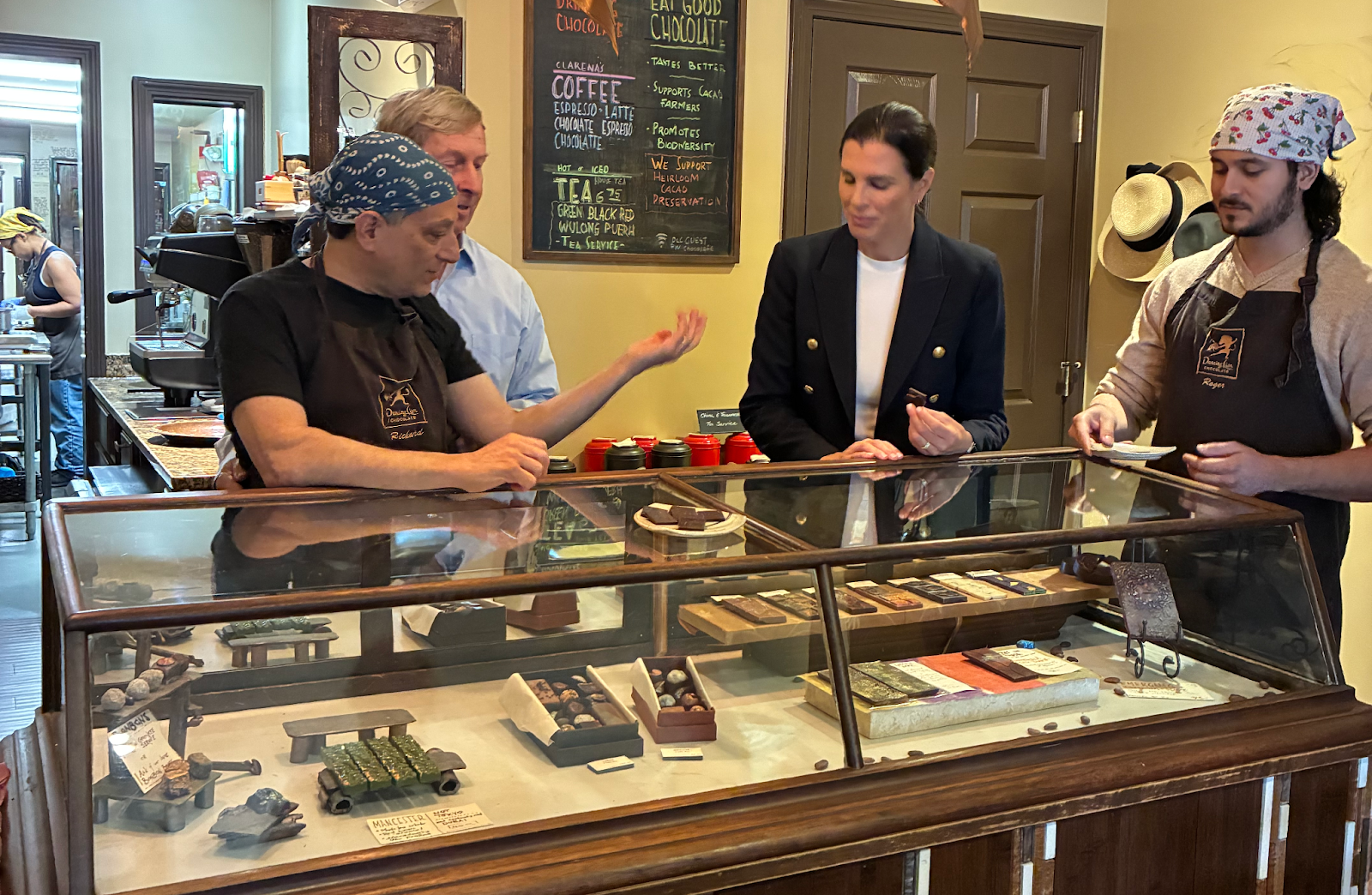 Stefany at a small business