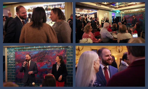 Photo Collage of Jeremy and Governor Gretchen Whitmer