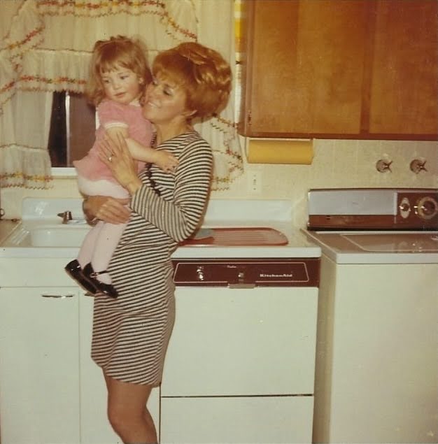 Photo of Shannon Bird as a child with her mom