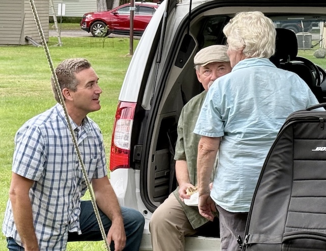 Blake with the people of NY-21