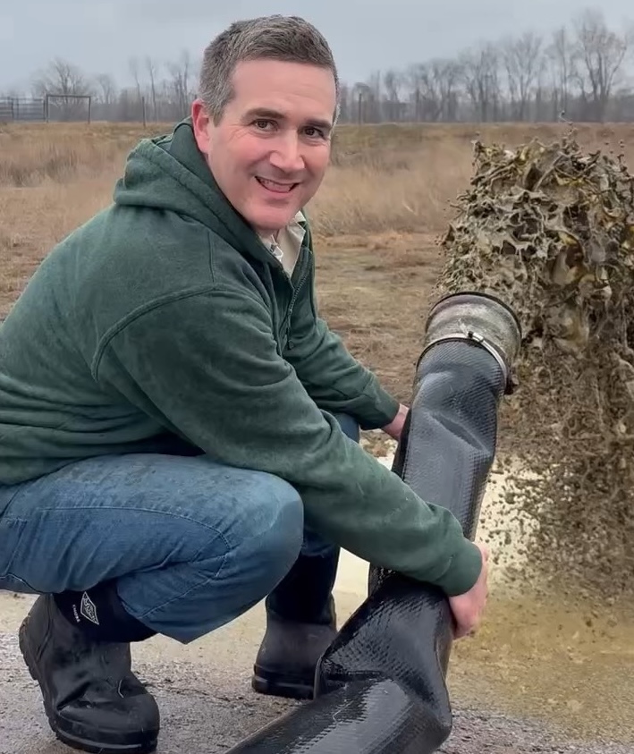 Blake in the manure