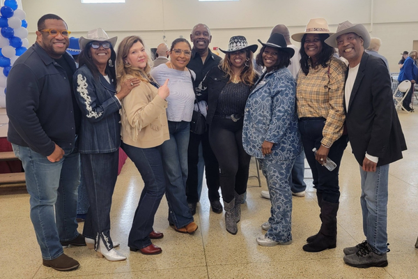 Photo of Jerry Demings with supporters in Jackson County