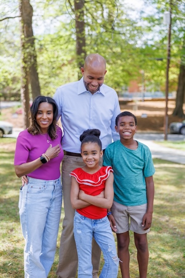 Jason Esteves and his family