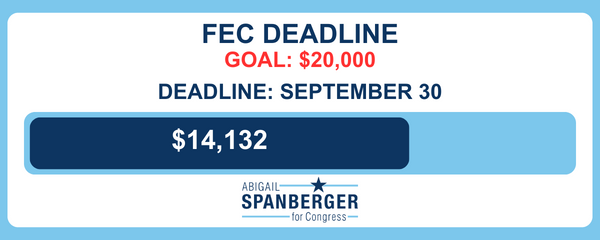 FEC Deadline: Goal: $20,000: Deadline: September 30