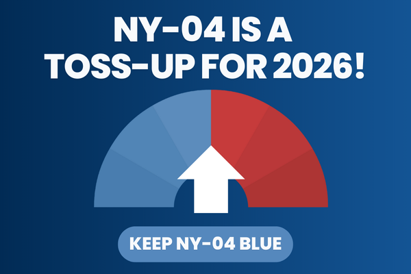 NY-04 IS A TOSS-UP IN 2026. KEEP NY-04 BLUE.