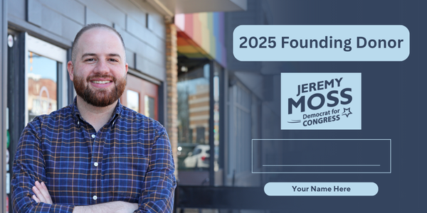 Jeremy Moss 2025 Founding Donor Graphic