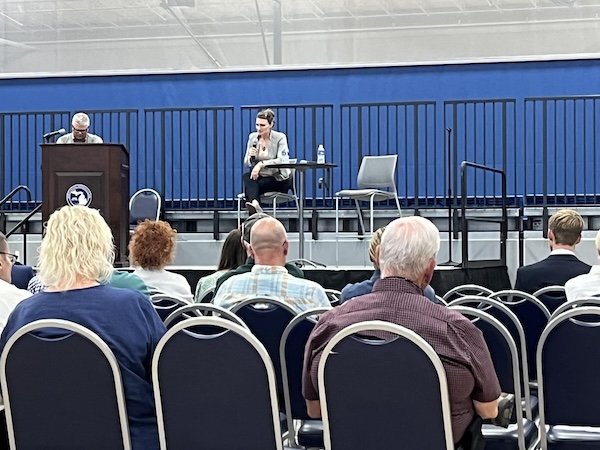 Callie at Candidate Forum