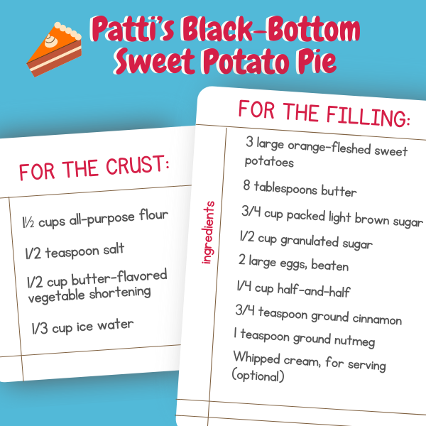 Patti's Sweet Potato Pie Recipe