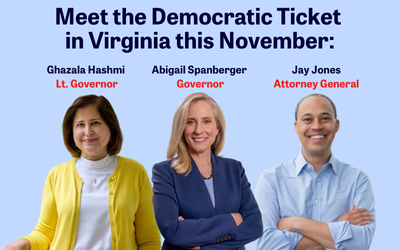 Ghazala Hashmi, Abigail Spanberger, Jay Jones
