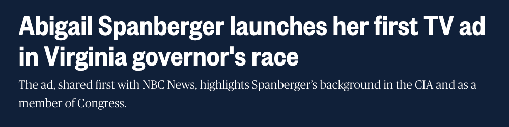 Abigail Spanberger launches her first TV ad in Virginia governor's race