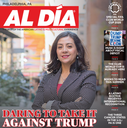 Carol on the cover of Al Día - "Daring to take it against Trump"