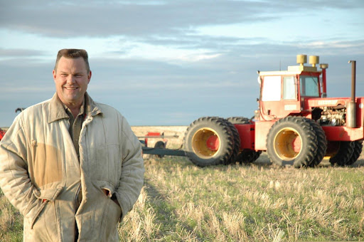 Tester on his farm