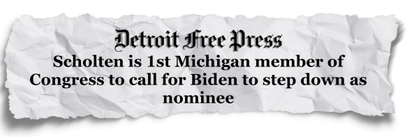 Scholten is 1st Michigan member of Congress to call for Biden to step down as nominee | Detroit Free Press