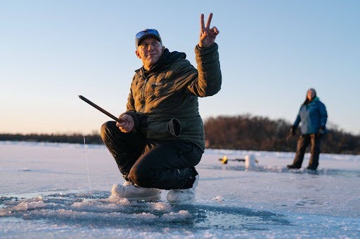 Bill holding up two fingers