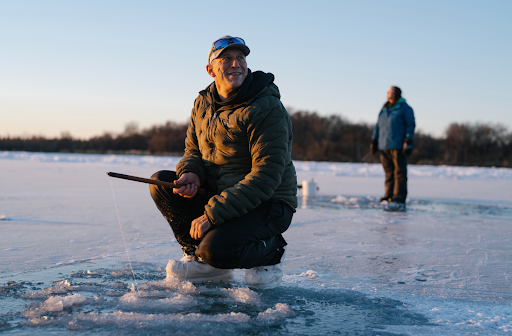 Bill Hill ice fishing