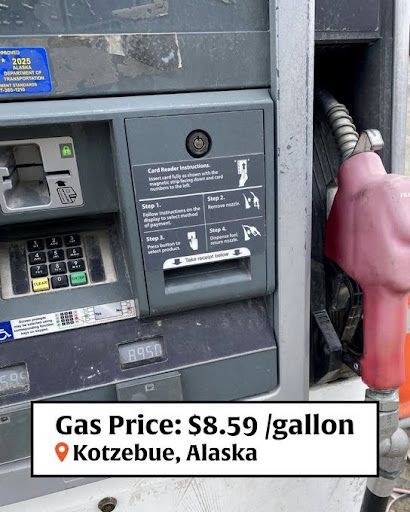 Gas prices in Kotzebue, Alaska