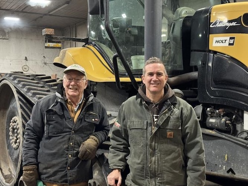 Image of Blake Gendebein with his dad