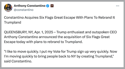 Anthony Constantino Tweet 