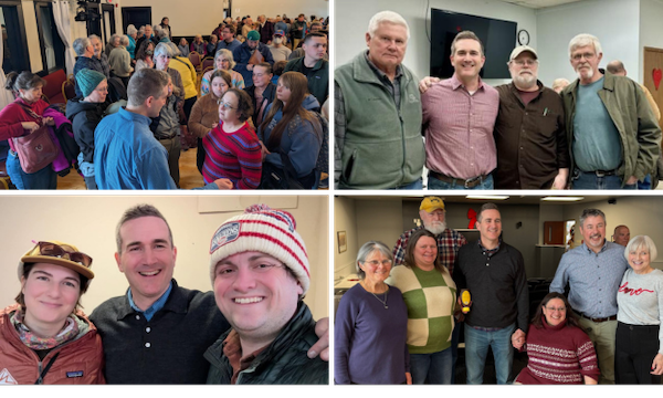 Blake meeting voters on the campaign trail
