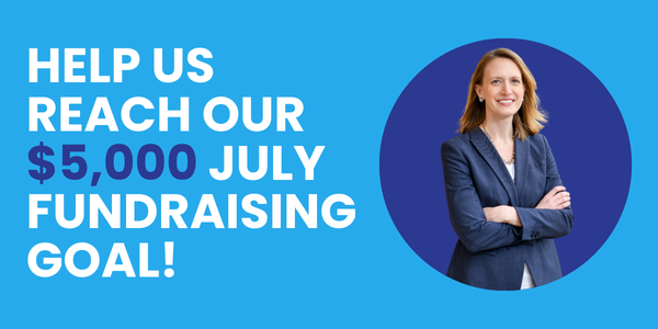 Help us reach our $5,000 July fundraising goal!