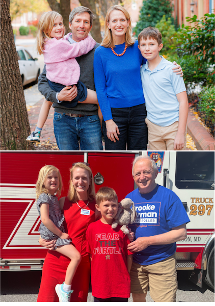 Photos of Brooke with her family and father