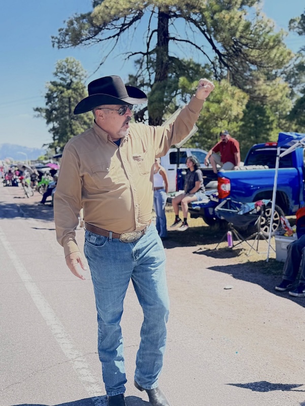 Sam Bregman at Chama Parade. 