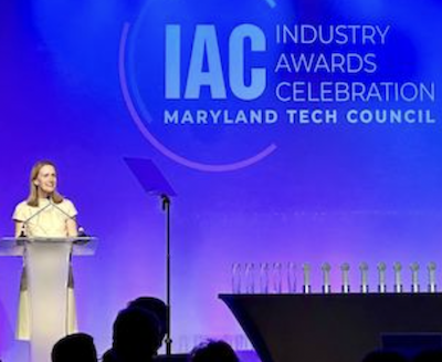 Brooke spoke at the Maryland Tech Council’s ICON Awards.