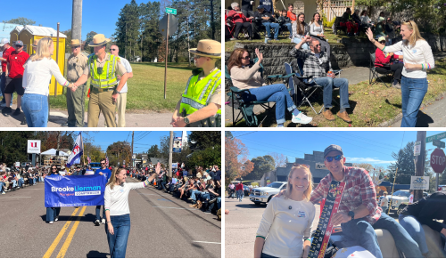 Pictures of Brooke at the parade!