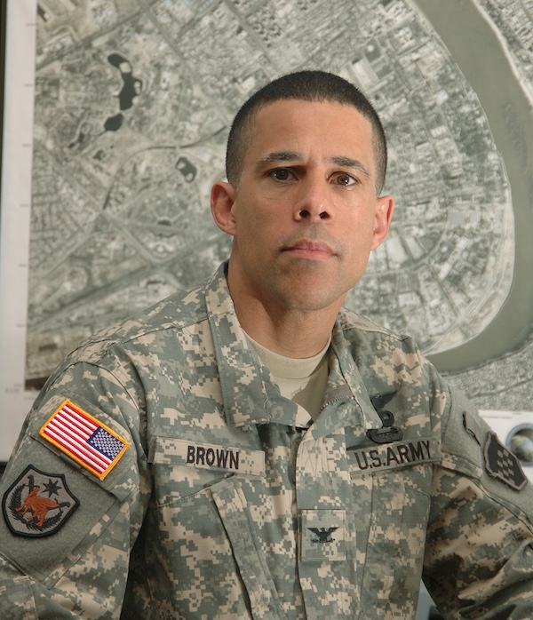 Anthony Brown in his military uniform.