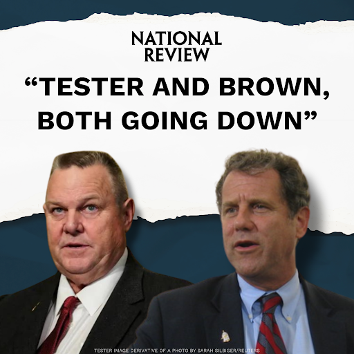 National Review: "Tester and Brown, both going down"