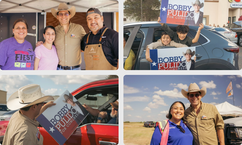 Pictures of Bobby meeting with supporters at events