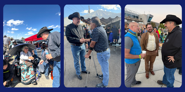 Sam Bregman on the campaign trail 