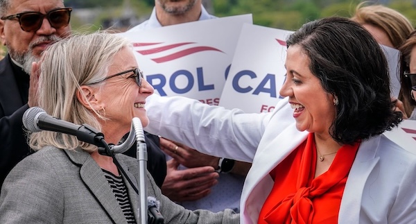 Photo of Carol and Susan embracing