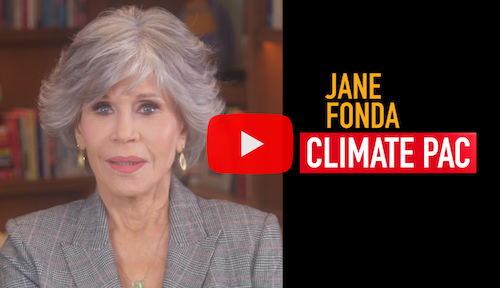 Image of Jane Fonda Climate PAC launch video thumbnail