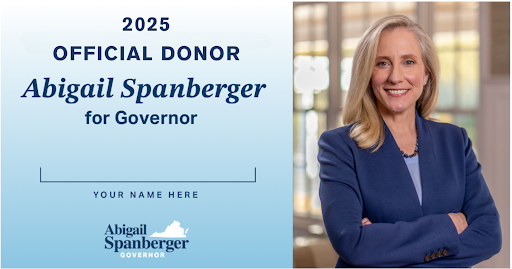 2025 Official Donor - Abigail Spanberger for Governor