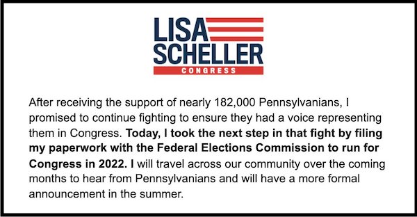 Lisa Scheller's announcement