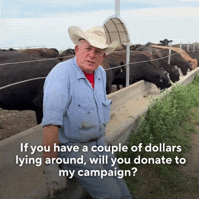 Don Coover: "If you have a couple of dollars lying around, will you donate to my campaign?"