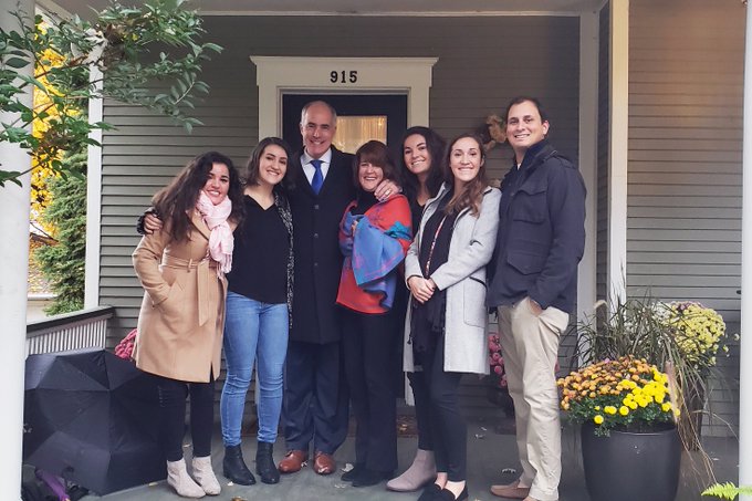 Bob Casey with his family.