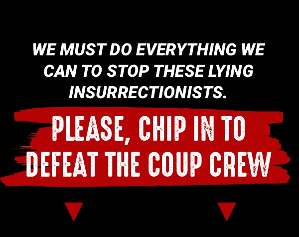 Chip in to defeat the coup crew >>