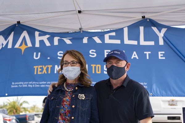 Mark Kelly and his wife Gabby Giffords