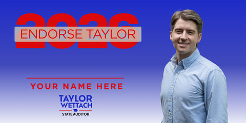 Taylor's Endorsement Card