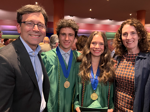 Bob with his family at graduation