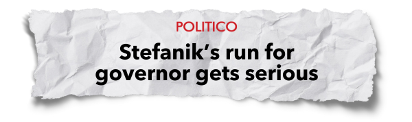 Politico Headline: Stefanik's run for governor