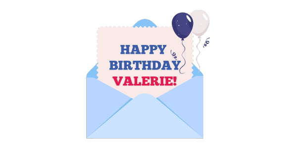 Happy Birthday Valerie!