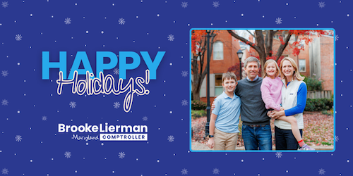 Happy Holidays card from Brooke and her family