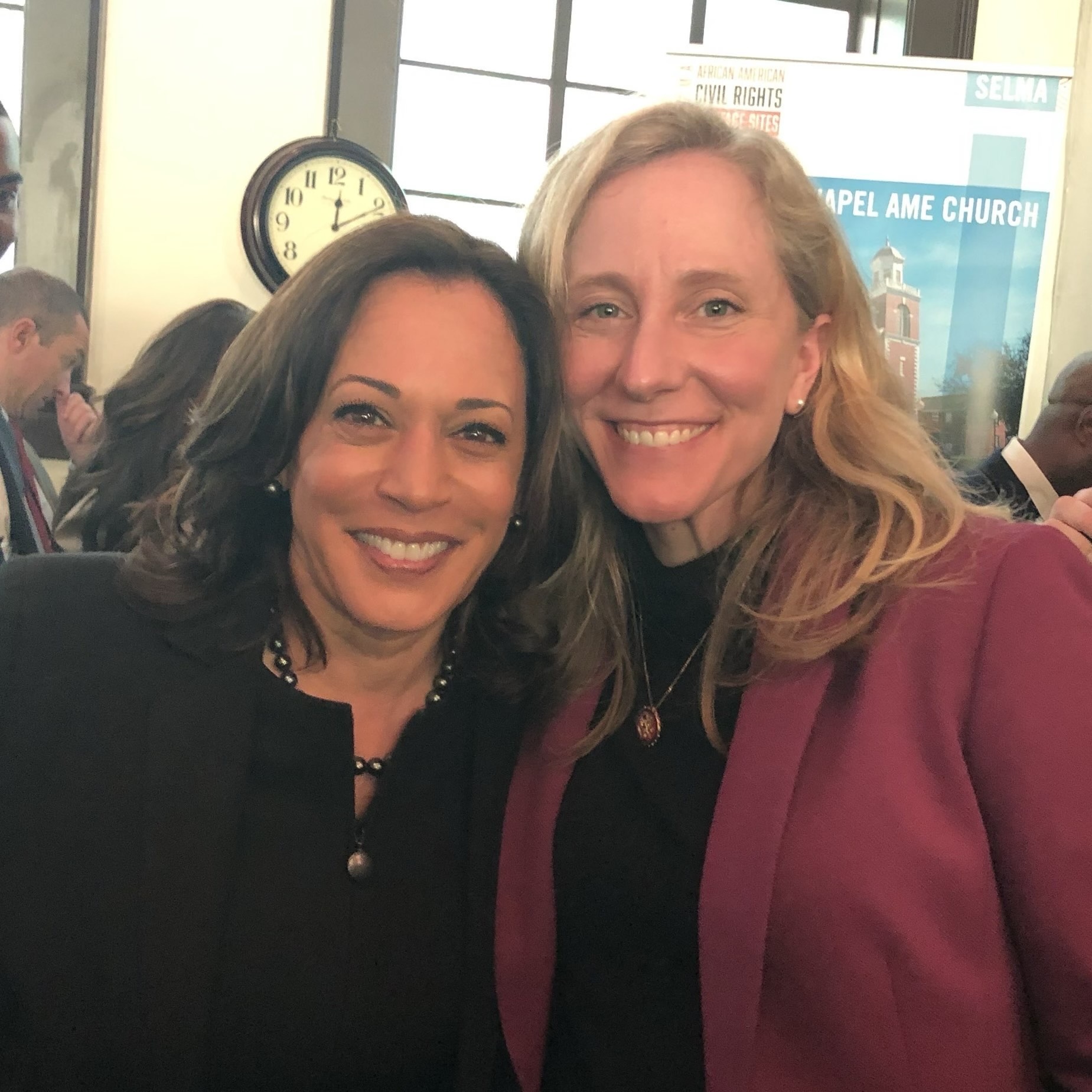 Abigail Spanberger and Kamala Harris