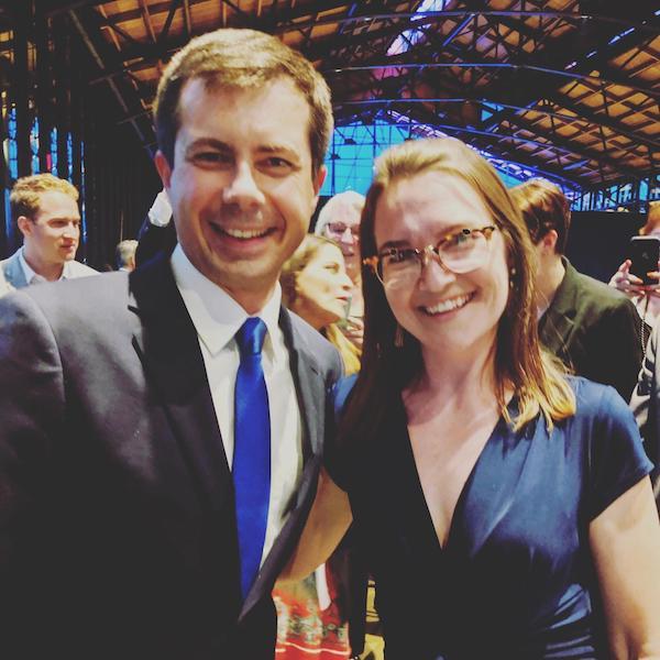 Me and Mayor Pete at the Blue Commonwealth Gala last year